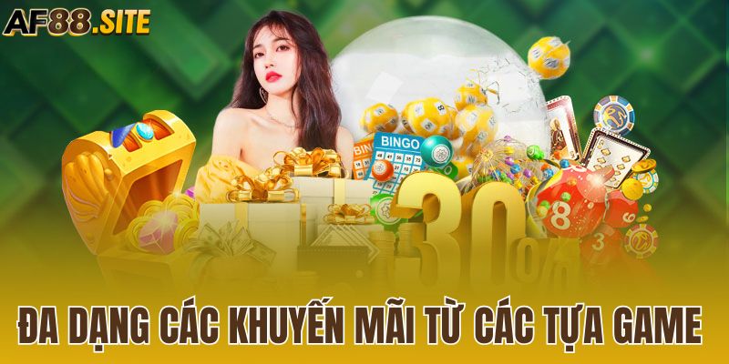 Đa dạng các khuyến mãi từ các tựa game