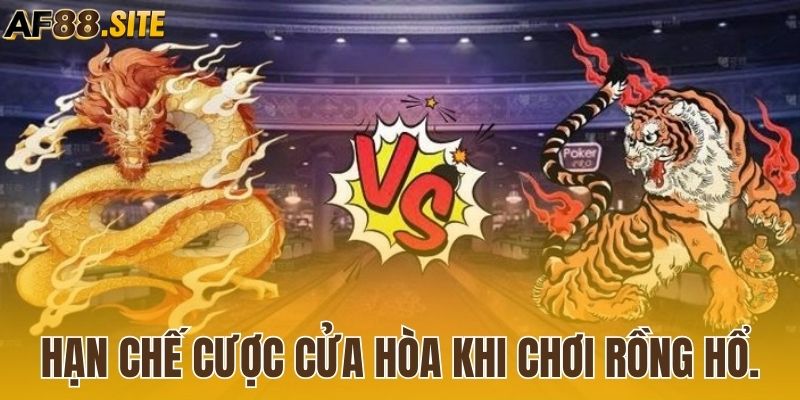 Hạn chế đặt cược cửa hòa khi chơi Rồng Hổ thắng lớn